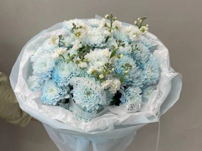 Букет Небесные хризантемы