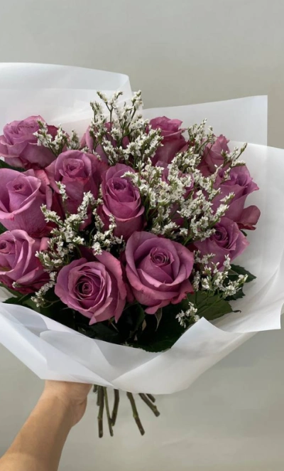 Букет кенийских роз «Розовый шепот»