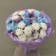 Монобукет из Хризантем &laquo;Небесная радость&raquo; 0