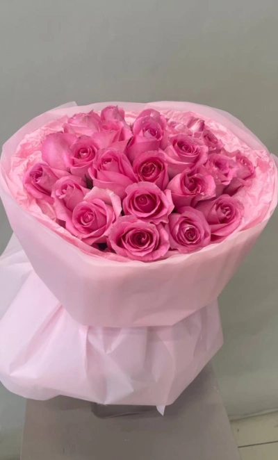 Букет кенийских роз «Розовый сюрприз»
