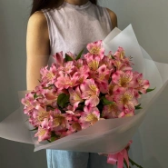букет с Альстромерия розовое настроение 0