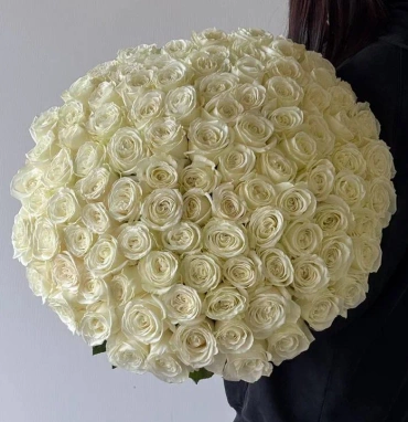 Букет роз белое облако