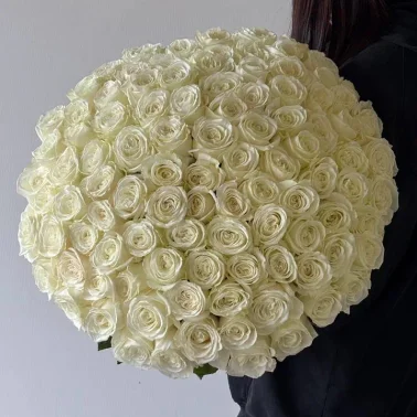 Букет роз белое облако