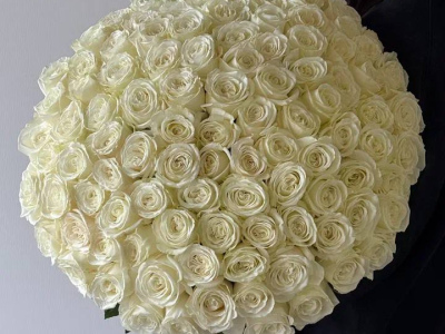 Букет роз белое облако