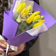 Букет с тюльпанами &laquo;Солнечные тюльпаны&raquo; 0